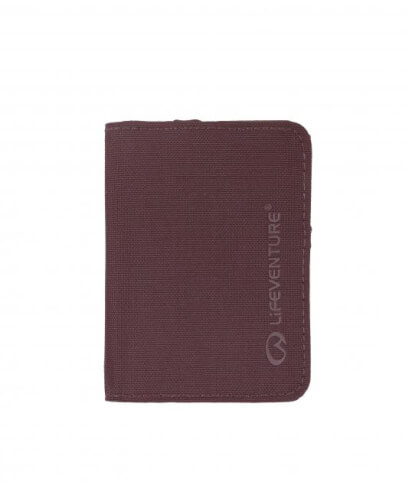 Turystyczny portfel na karty RFID Card Wallet Recycled plum Lifeventure