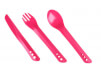 Sztućce turystyczne Ellipse Cutlery Set pink Lifeventure