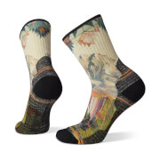 Damskie skarpety trekkingowe W'S Hike Light Cushion Mountain Print Crew Socks Smartwool