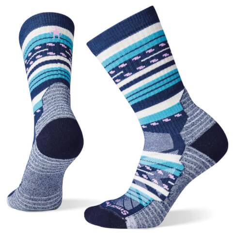 Damskie skarpety trekkingowe W'S Hike Light Cushion Margarita Crew Socks alpine blue Smartwool