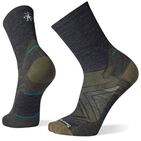 Skarpety biegowe U'S Run Zero Cushion Mid Crew Socks charcoal Smartwool