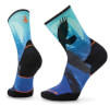 Skarpety biegowe Athlete Edition Run Raven Print Crew alpine blue Smartwool