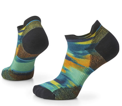 Damskie skarpety biegowe W'S Run Targeted Cushion Brushed Print Low Ankle twilight blue Smartwool