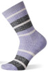 Damskie skarpetki trekkingowe W'S Everyday Striped Cable Crew purple Smartwool