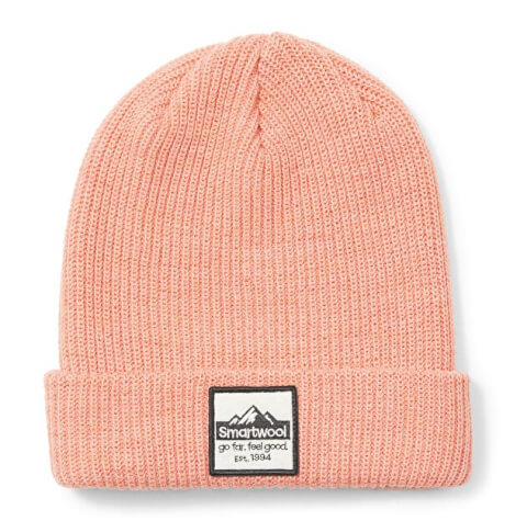 Wełniana czapka turystyczna Patch Beanie wild salmon Smartwool