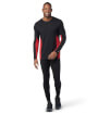 Koszulka z wełny merino M'S Merino Sport Long Sleeve Crew black-red Smartwool