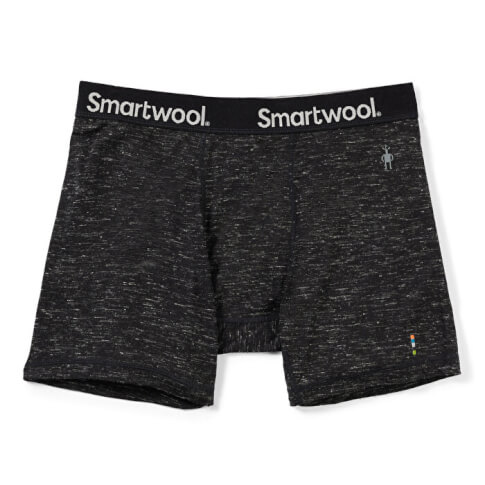 Męskie bokserki M'S Merino Hemp Blend Boxer Brief Boxed black heather Smartwool