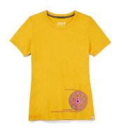 Koszulka z wełny merino W'S Merino Sport 150 Crankset Short Sleeve Graphic Tee Slim Fit yellow Smartwool