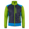 Techniczna kurtka polarowa Itchu blue aster/titanium grey/lime green Milo