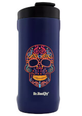 Turystyczny kubek termiczny Notus 2w1 360ml Skull navy Dr Bacty