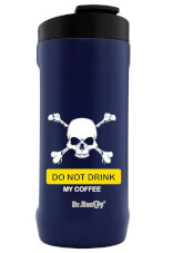 Turystyczny kubek termiczny Notus 2w1 360ml Don't drink my coffee navy Dr Bacty