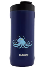 Turystyczny kubek termiczny Notus 2w1 360ml Ośmiornica blue navy Dr Bacty