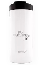 Turystyczny kubek termiczny Notus 2w1 360ml Kierowniczka white Dr Bacty