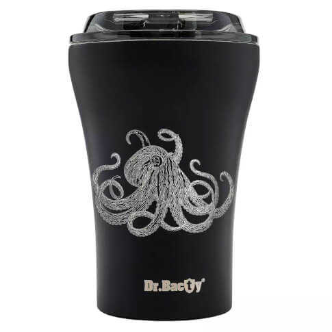 Turystyczny kubek termiczny Apollo 227ml Ośmiornica black Dr Bacty