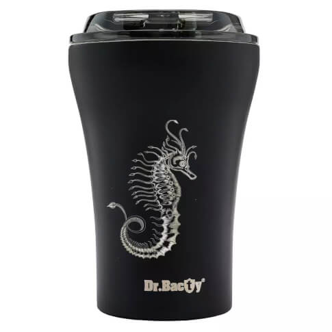 Turystyczny kubek termiczny Apollo 227ml Konik morski black Dr Bacty