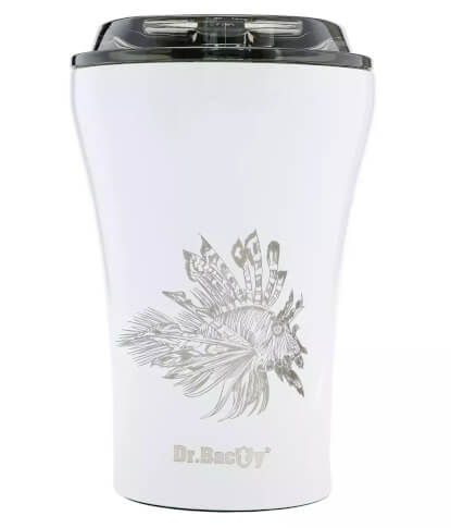 Turystyczny kubek termiczny Apollo 227ml Lionfish white Dr Bacty