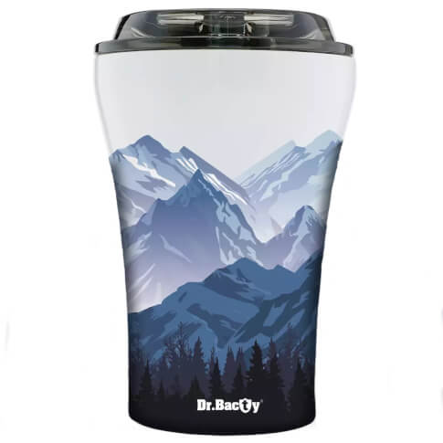 Turystyczny kubek termiczny Apollo 227ml Góry white Dr Bacty