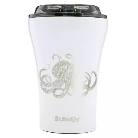 Turystyczny kubek termiczny Apollo 227ml Ośmiornica white Dr Bacty