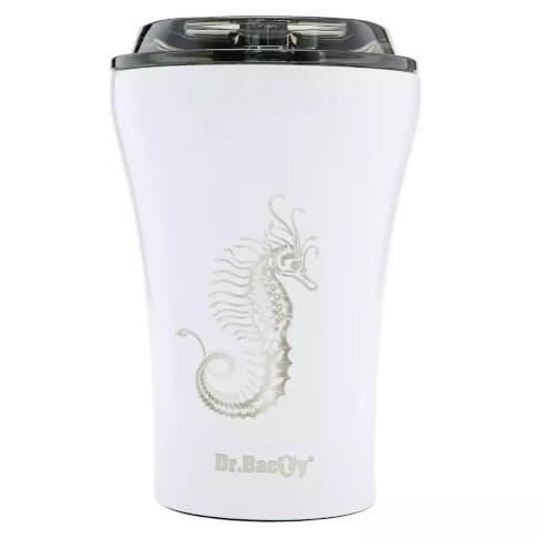 Turystyczny kubek termiczny Apollo 227ml Konik morski white Dr Bacty