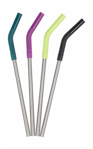 Słomki stalowe Straw 4Pack 8mm Multi Color dark Klean Kanteen