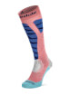 Damskie skarpety narciarskie Ski Easy On Merino Endurance Over Calf coral/blue Bridgedale