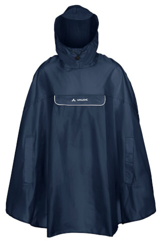 Rowerowe poncho przeciwdeszczowe Valdipino Poncho marine VAUDE