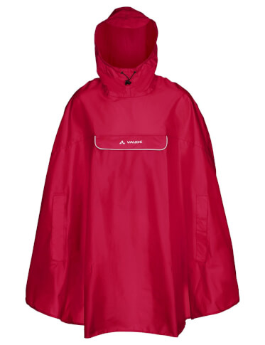 Rowerowe poncho przeciwdeszczowe Valdipino Poncho indian red VAUDE