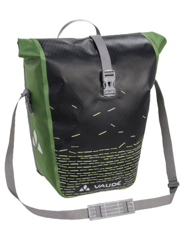 Sakwa rowerowa tylna Aqua Back Print Single 24L black/green VAUDE