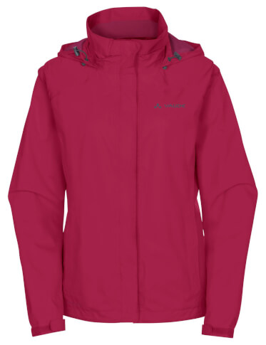 Damska kurtka przeciwdeszczowa rowerowa Women's Escape Bike Light Jacket crimson red VAUDE