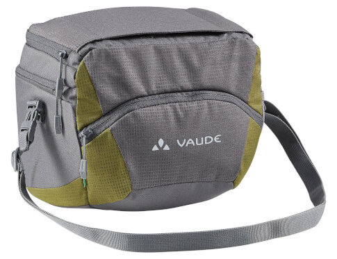 Sakwa rowerowa na kierownicę OnTour Box L (KLICKfix ready) iron/bamboo VAUDE
