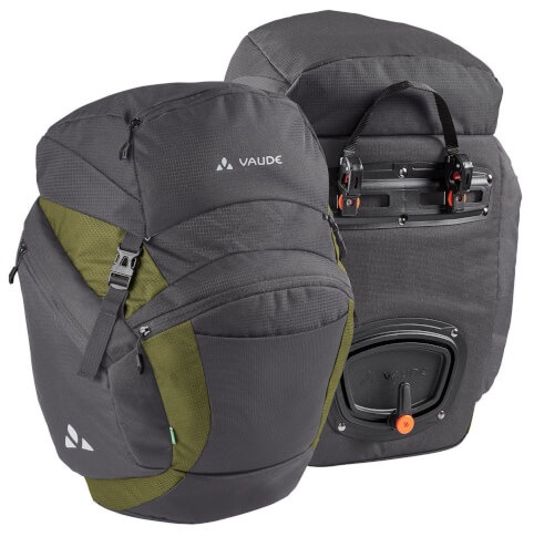 Sakwy rowerowe tylne OnTour Back 46L iron/bamboo VAUDE