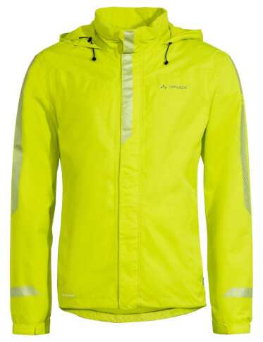 Męska kurtka przeciwdeszczowa rowerowa Men's Luminum Jacket II bright green VAUDE