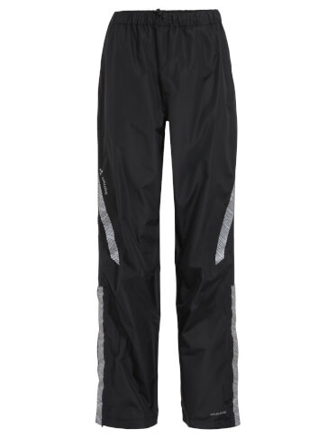 Przeciwdeszczowe spodnie rowerowe Men's Luminum Pants II black VAUDE