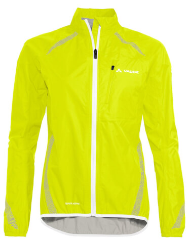 Damska kurtka przeciwdeszczowa rowerowa Women's Luminum Performance Jacket II bright green VAUDE