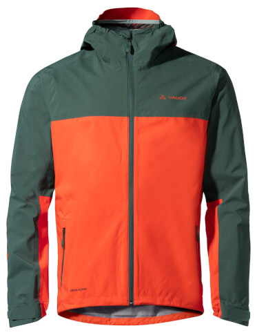 Męska kurtka przeciwdeszczowa rowerowa Men's Moab Rain Jacket dusty forest VAUDE