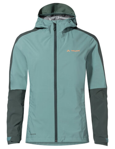 Damska kurtka przeciwdeszczowa rowerowa Women's Moab Rain Jacket II dusty moss VAUDE