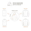 Męska kurtka przeciwdeszczowa rowerowa Men's Kuro Rain Jacket glowing red VAUDE