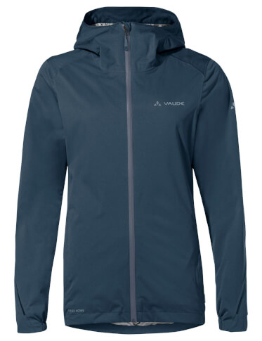 Damska kurtka przeciwdeszczowa rowerowa Women's Cyclist Jacket III dark sea VAUDE