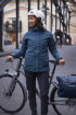 Damska kurtka przeciwdeszczowa rowerowa Women's Comyou Pro Rain Jacket dark sea VAUDE