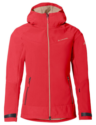 Damska kurtka softshell Women's All Year Elope Softshell Jacket flame VAUDE