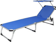 Składane łóżko leżak plażowe Pebble Beach royal blue EuroTrail