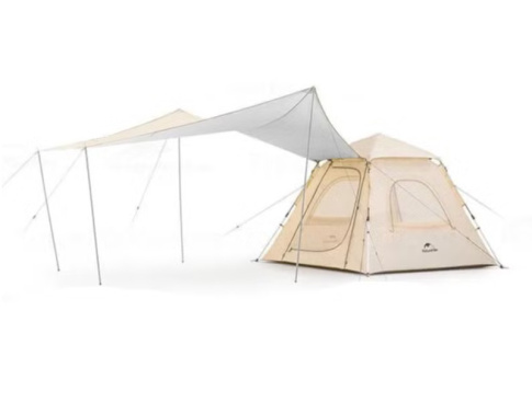 Namiot kempingowy 3 osobowy Ango 3 Silver Plate khaki Naturehike