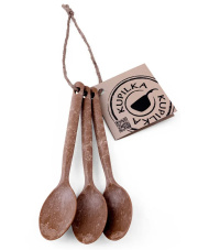 Zestaw 3 łyżeczek Teaspoon set brown Kupilka