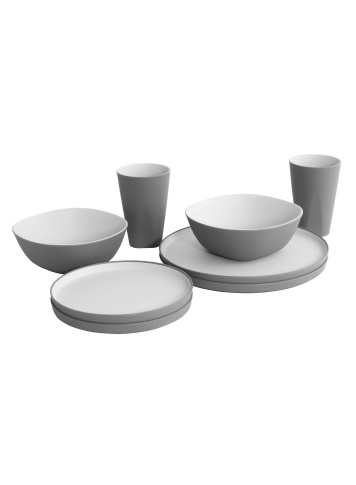 Zestaw naczyń turystycznych Gala 2 Person Dinner Set grey/mist Outwell