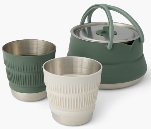 Składany czajnik i dwa kubki SEA TO SUMMIT Detour Stainless Steel Kettle Cook Set