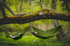 Hamak Lesovik BYSTRY treetop green z systemem zawieszenia SNEKA