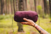 Lesovik hamak z moskitierą Draka burgundy ron