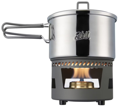 Zestaw do gotowania Cookset with Alcohol Burner 1500 ml - steel Esbit