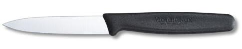 Nóż do jarzyn Victorinox ostrze gładkie spiczaste 8cm czarny
