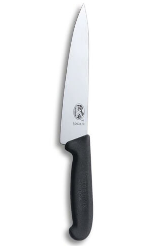 Nóż kuchenny Victorinox szerokie ostrze 15cm Fibrox czarny